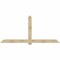 Ekena Millwork Eugene Rough Sawn Timber Gable Bracket, Douglas Fir, 108"W x 49"H x 4"D x 6"F, 11/12 Pitch GBW108X49X0406EUG00RDF - alternate 1